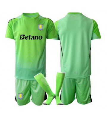 Aston Villa Portiere Seconda Maglia Bambino 2025-26 Manica Corta (+ Pantaloni corti)